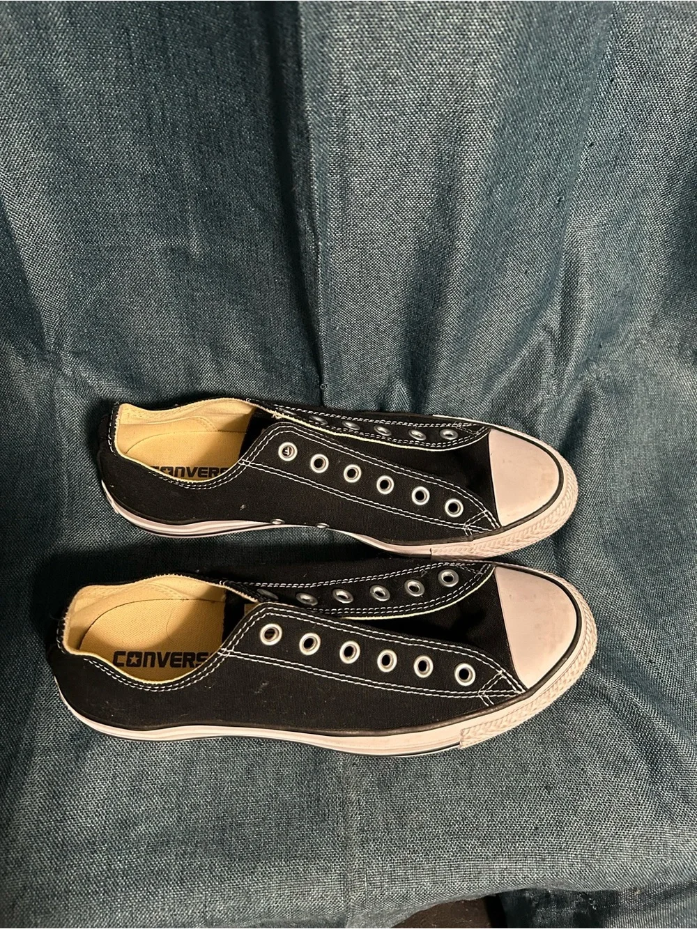 Converse Chuck Taylor All Star Low Top Black White Men's 8Women's 10 - Picture 2 of 6